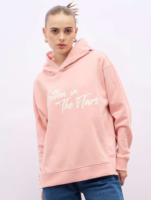 women chest print long sleeve sweatshirt - 21695434 -  Standard Image - 0