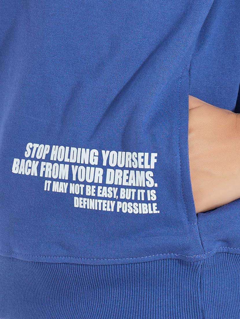 women placement print long sleeve sweatshirt - 21695440 -  Standard Image - 3