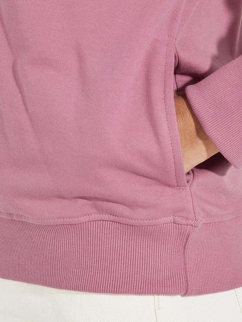 women placement print long sleeve sweatshirt - 21695444 -  Standard Image - 3