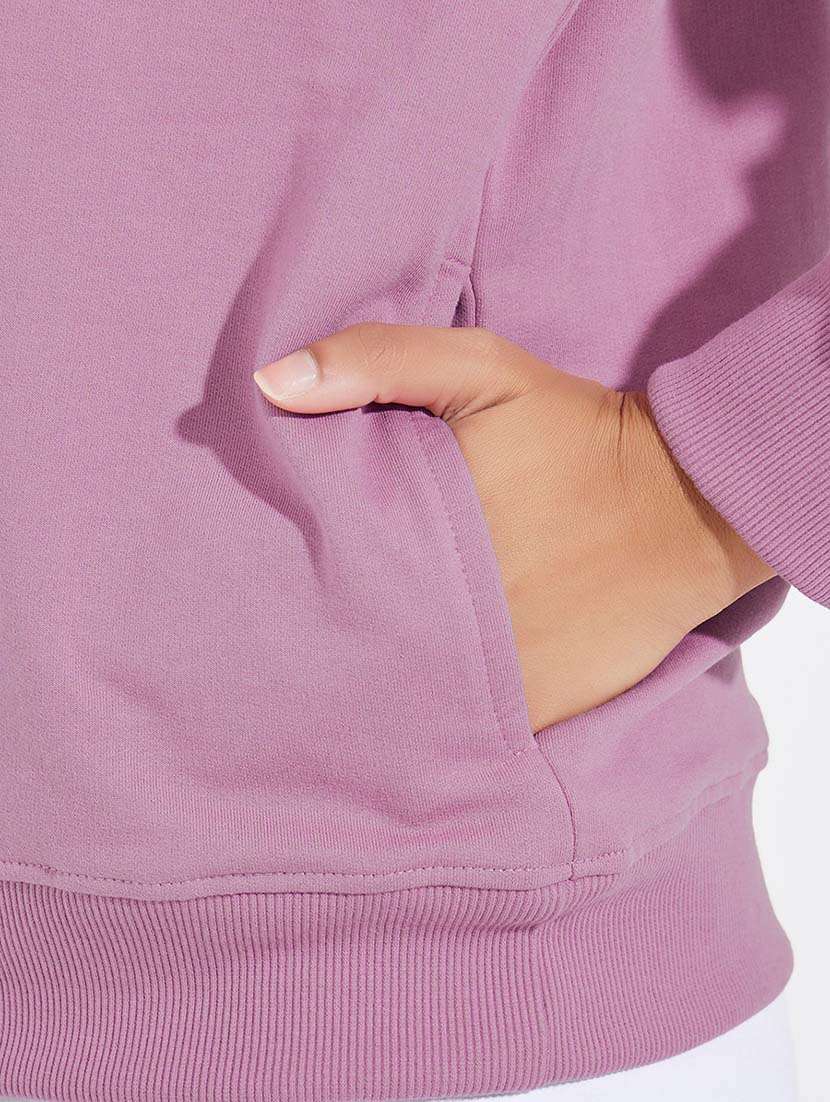 women typography long sleeve sweatshirt - 21695450 -  Standard Image - 3