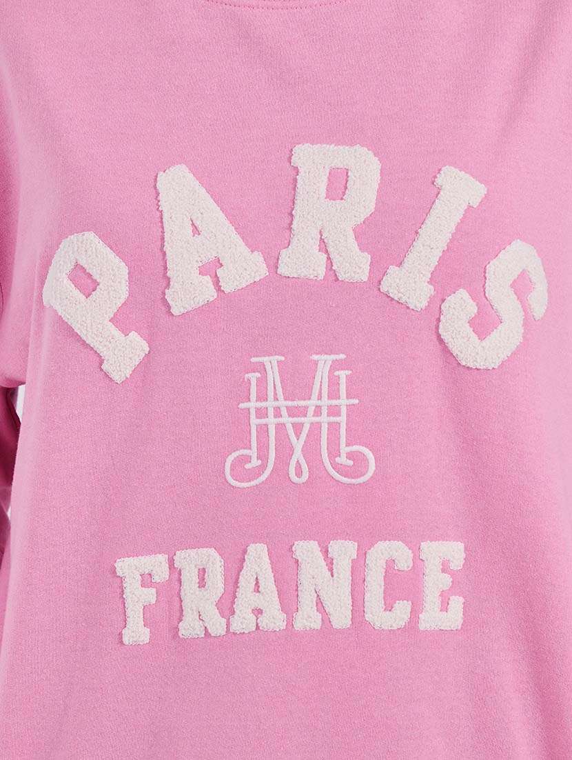 women front print long sleeve sweatshirt - 21695464 - Standard Image - 3