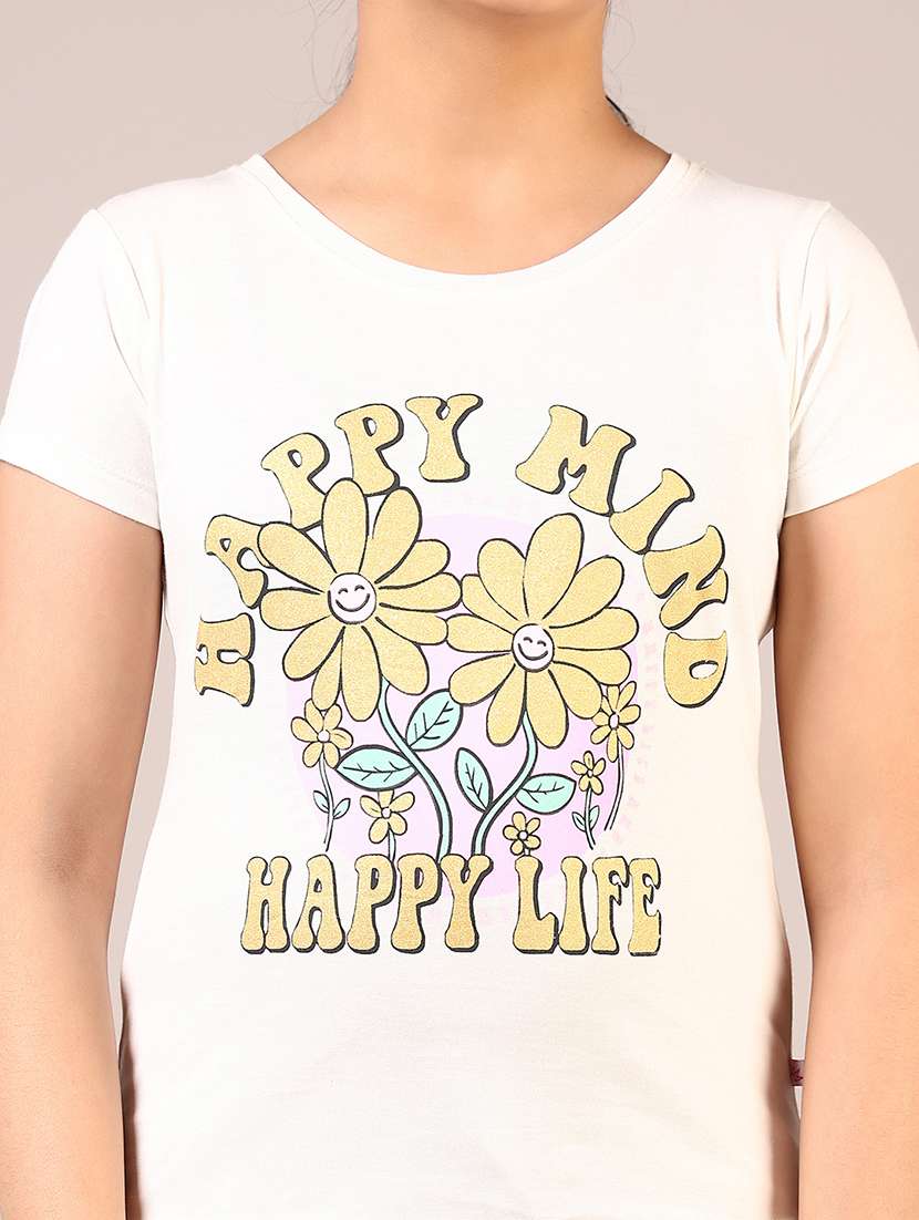 girls printed short sleeve tee - 21695517 -  Standard Image - 5