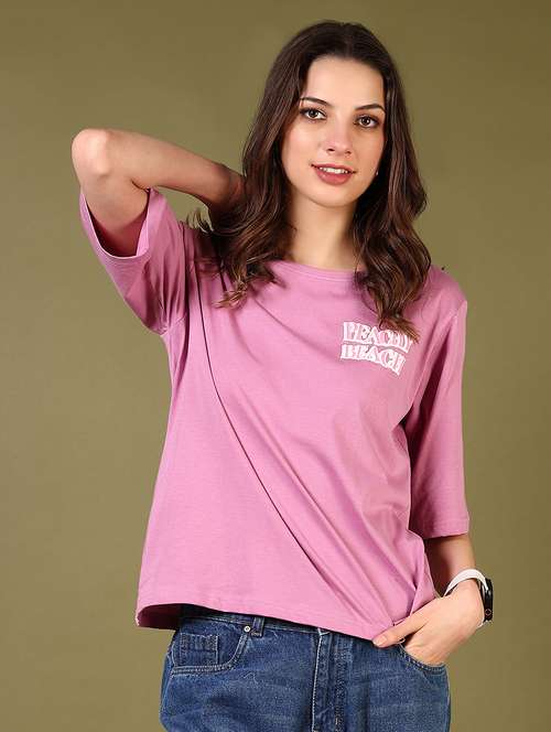 women back print short sleeve t-shirt - 21695559 -  Standard Image - 0