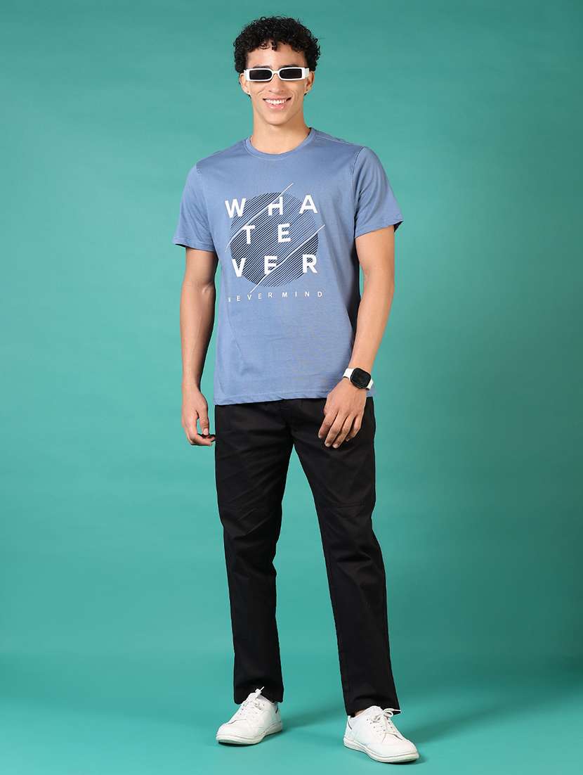 men front print short sleeve t-shirt - 21695603 -  Standard Image - 3