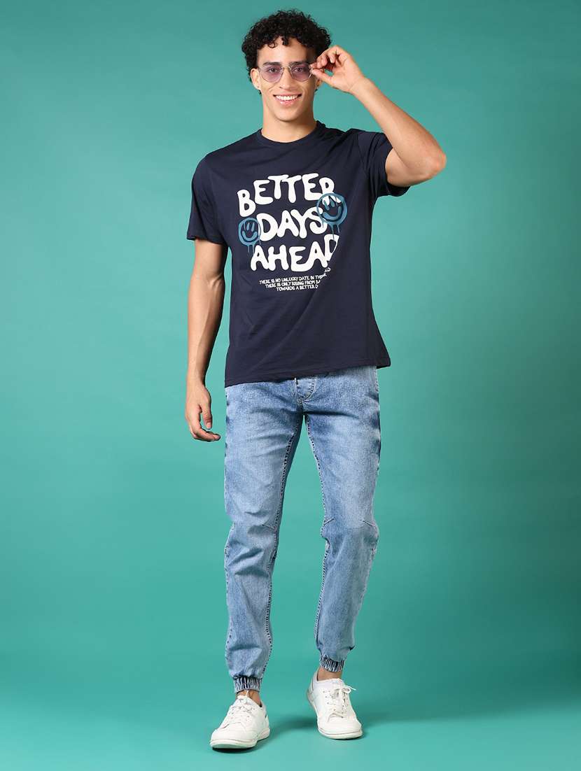 men front print short sleeve t-shirt - 21695607 -  Standard Image - 3