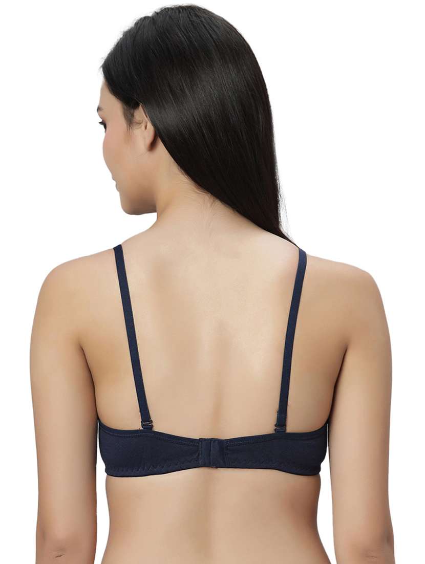 women pack of 2 solid t-shirt bra - 21695865 -  Standard Image - 3