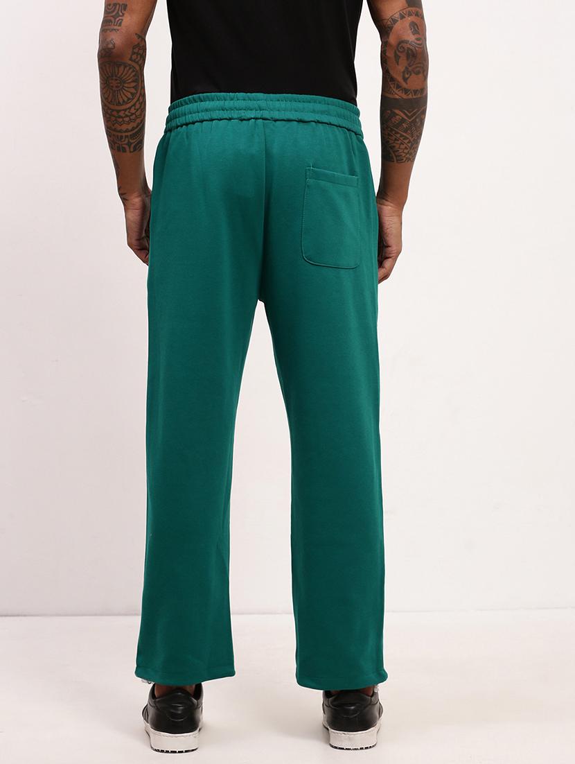 men solid mid riise full length track pant - 21695995 - Standard Image - 3