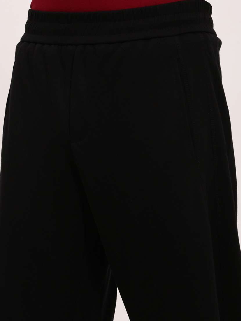 men solid regular fit full length track pants - 21696006 -  Standard Image - 5