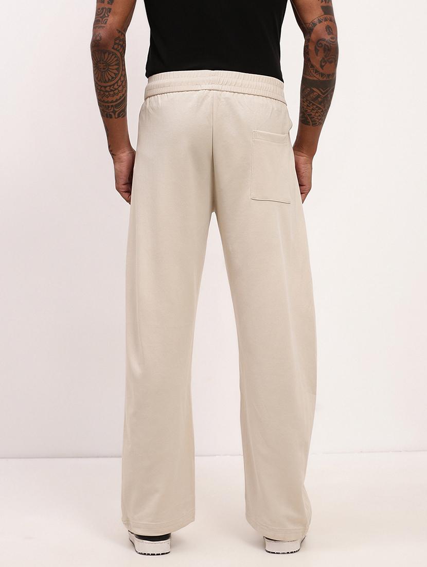 men solid regular fit full length track pants - 21696007 - Standard Image - 3