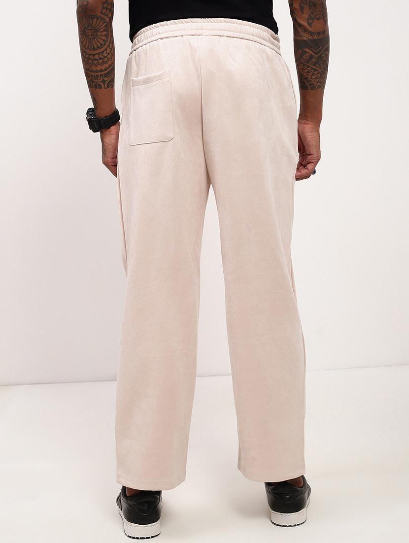 men solid regular fit full length track pants - 21696010 - Standard Image - 3