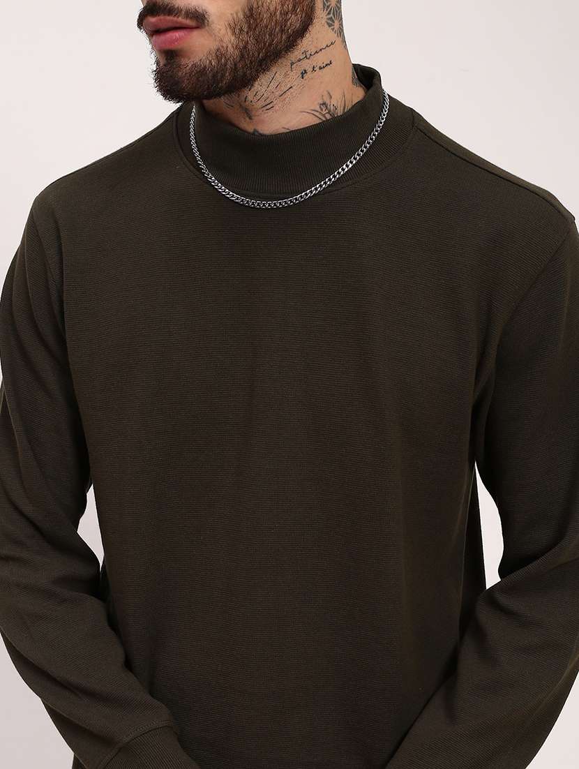 men self design long sleeve pullover - 21696049 -  Standard Image - 5