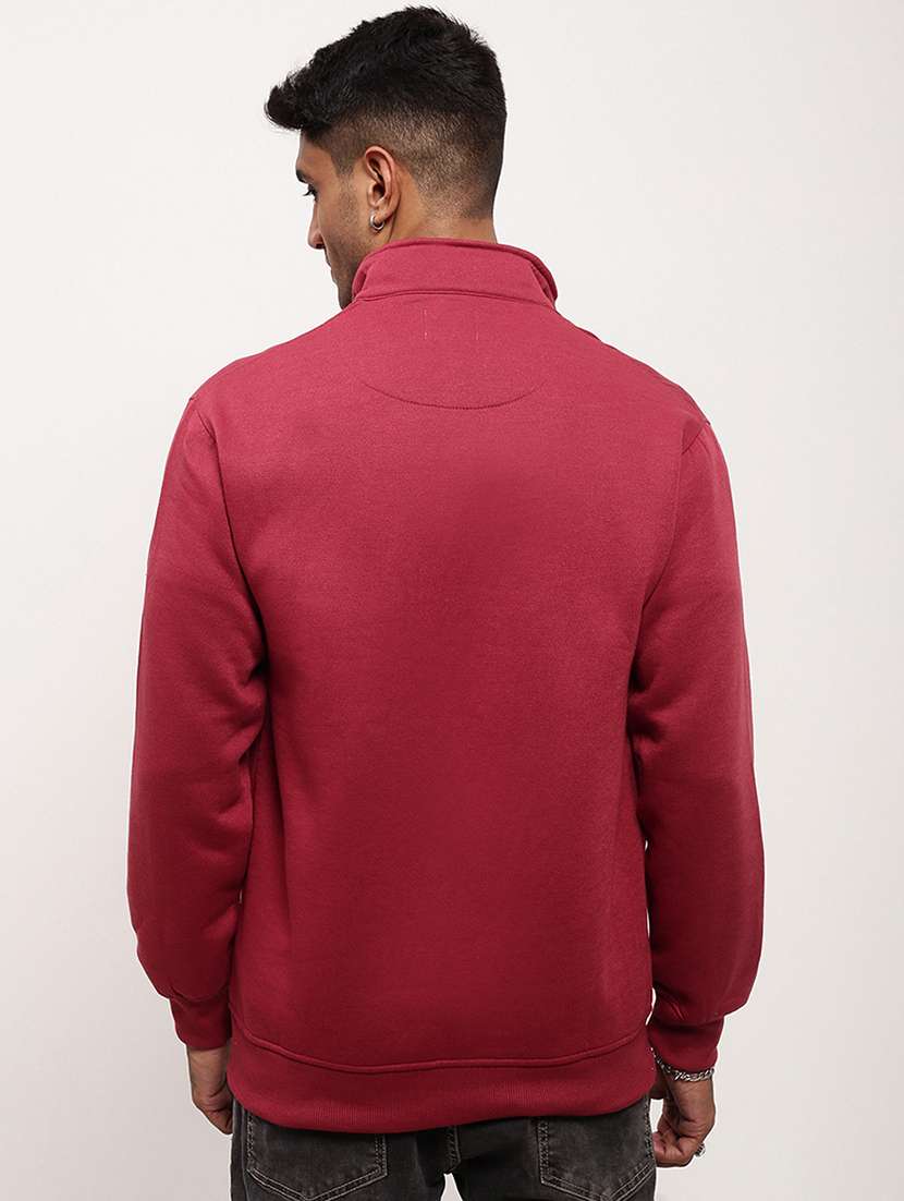 men solid front-open long sleeve sweatshirts - 21696061 - Standard Image - 3