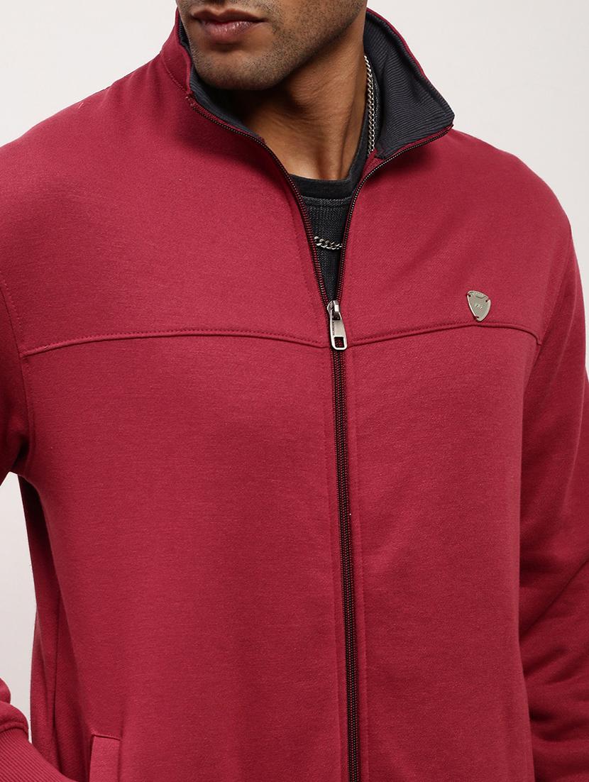 men solid front-open long sleeve sweatshirts - 21696061 - Standard Image - 5