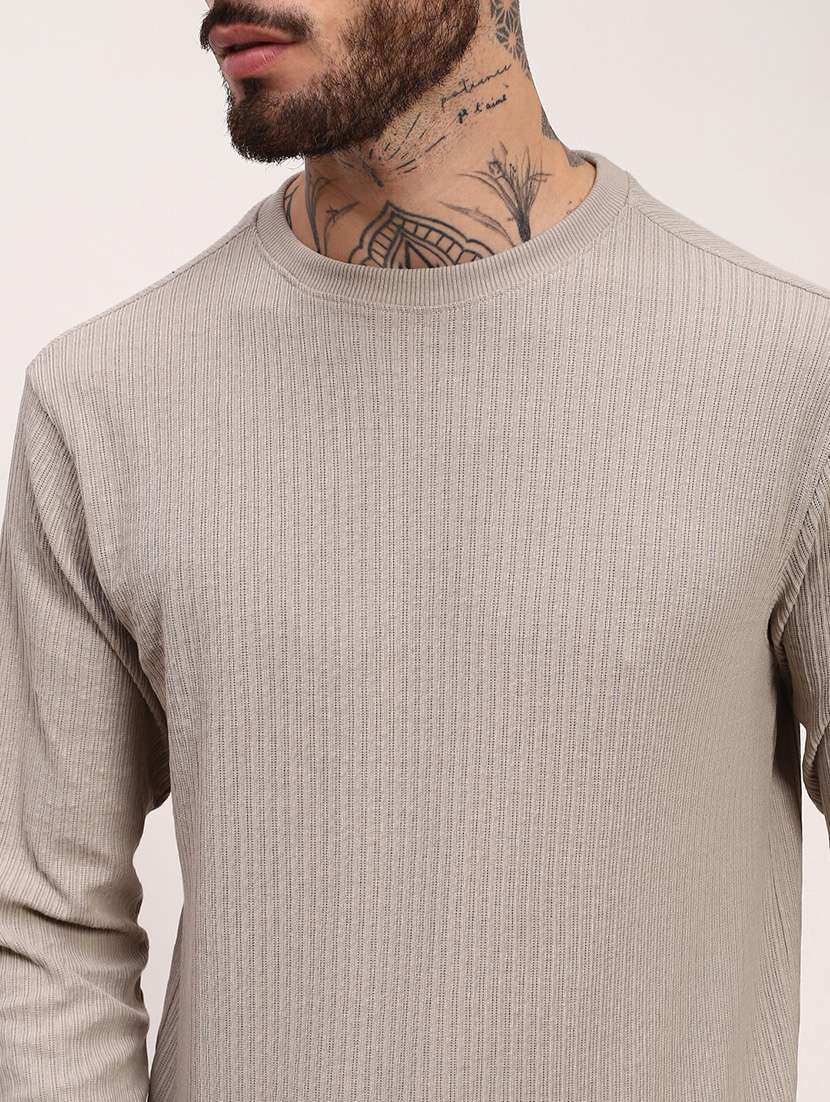 men solid long sleeve sweatshirt - 21696062 -  Standard Image - 5