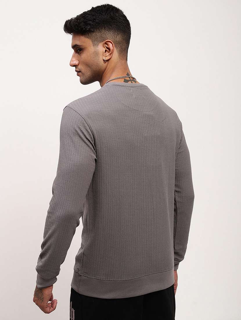 men solid long sleeve sweatshirt - 21696063 - Standard Image - 3