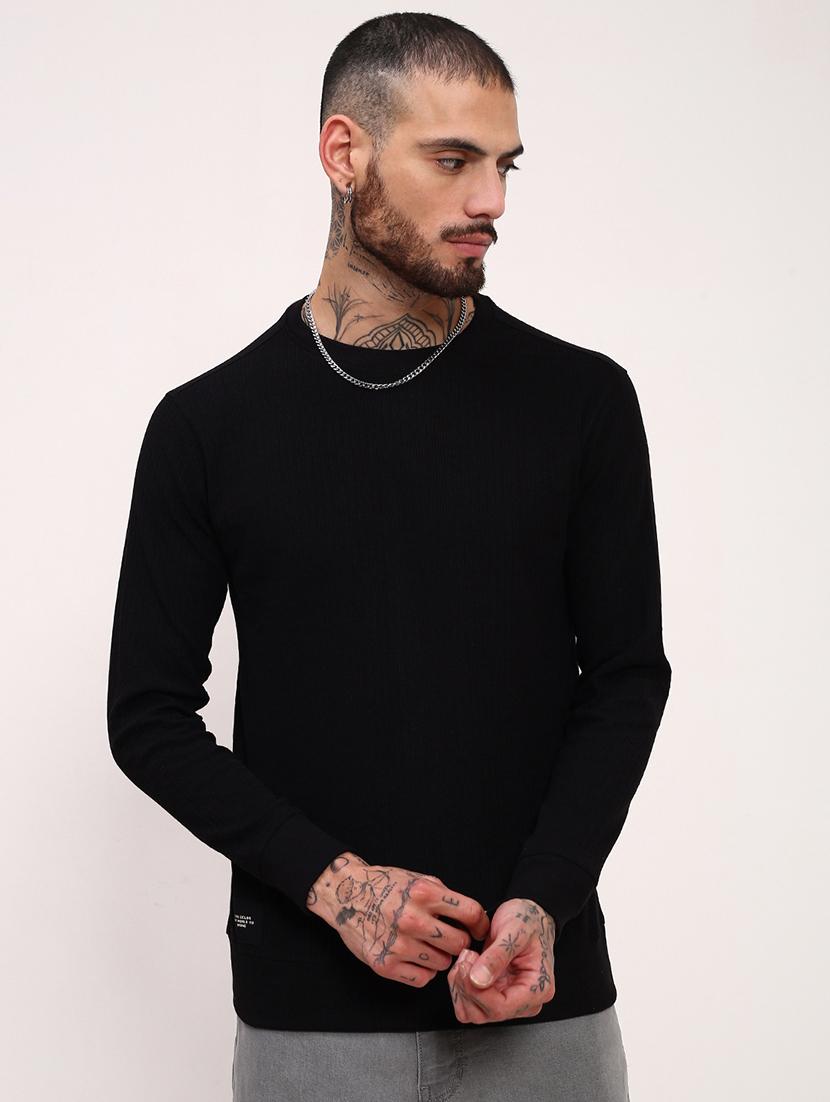men solid long sleeve sweatshirt - 21696065 - Zoom Image - 0