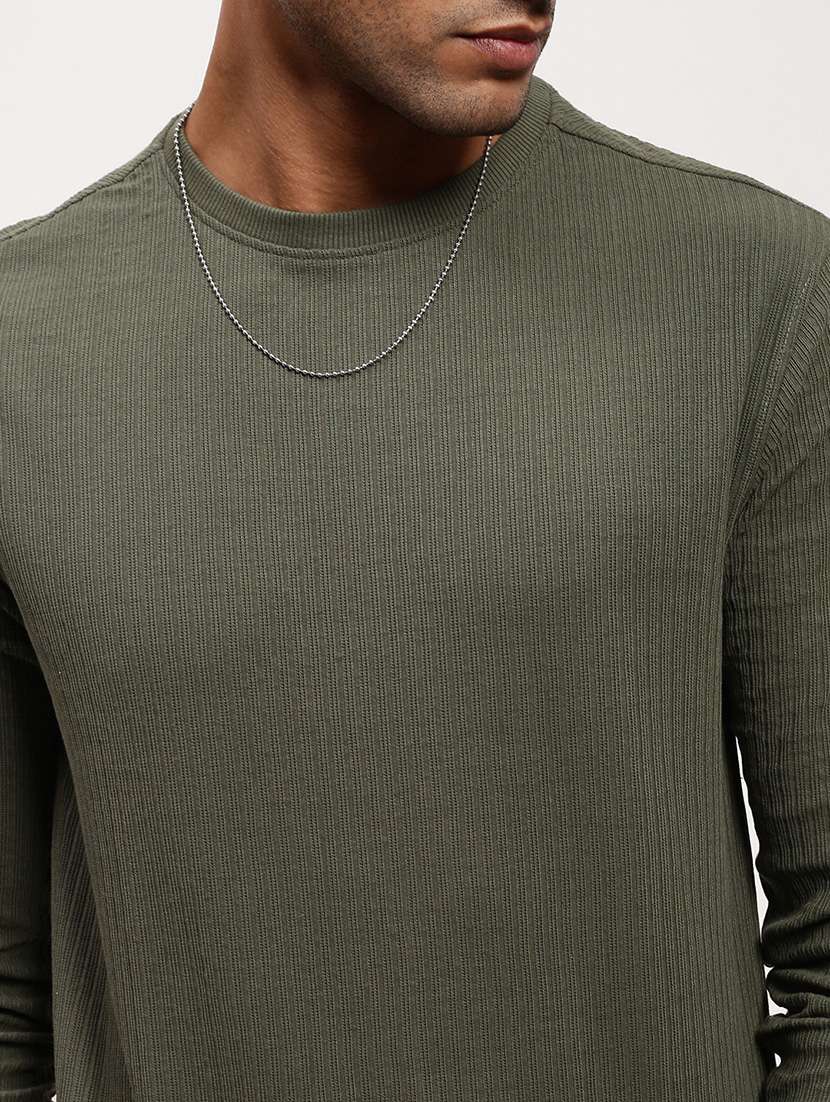 men solid long sleeve sweatshirt - 21696066 -  Standard Image - 5