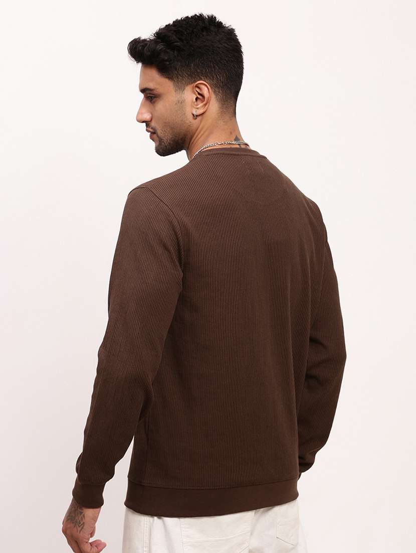 men solid long sleeve sweatshirt - 21696068 -  Standard Image - 3