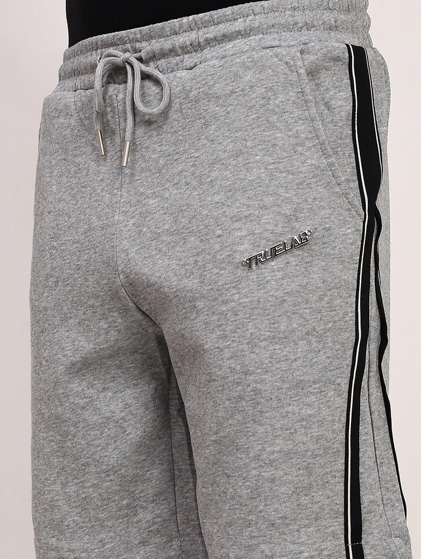 men side taped mid rise regular fit shorts - 21696077 - Standard Image - 5