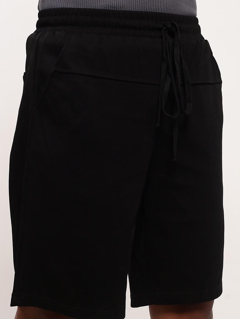 men solid mid rise regular fit shorts - 21696094 - Standard Image - 5