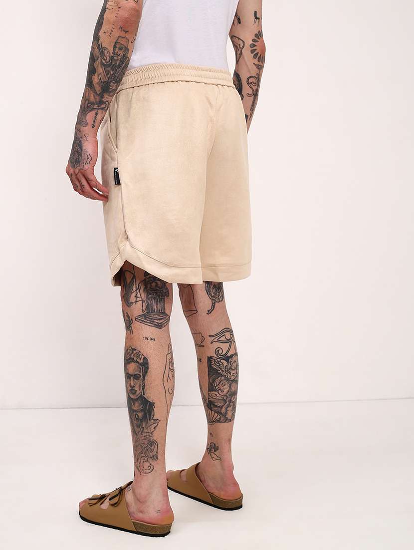 men solid mid rise regular fit shorts - 21696099 -  Standard Image - 3