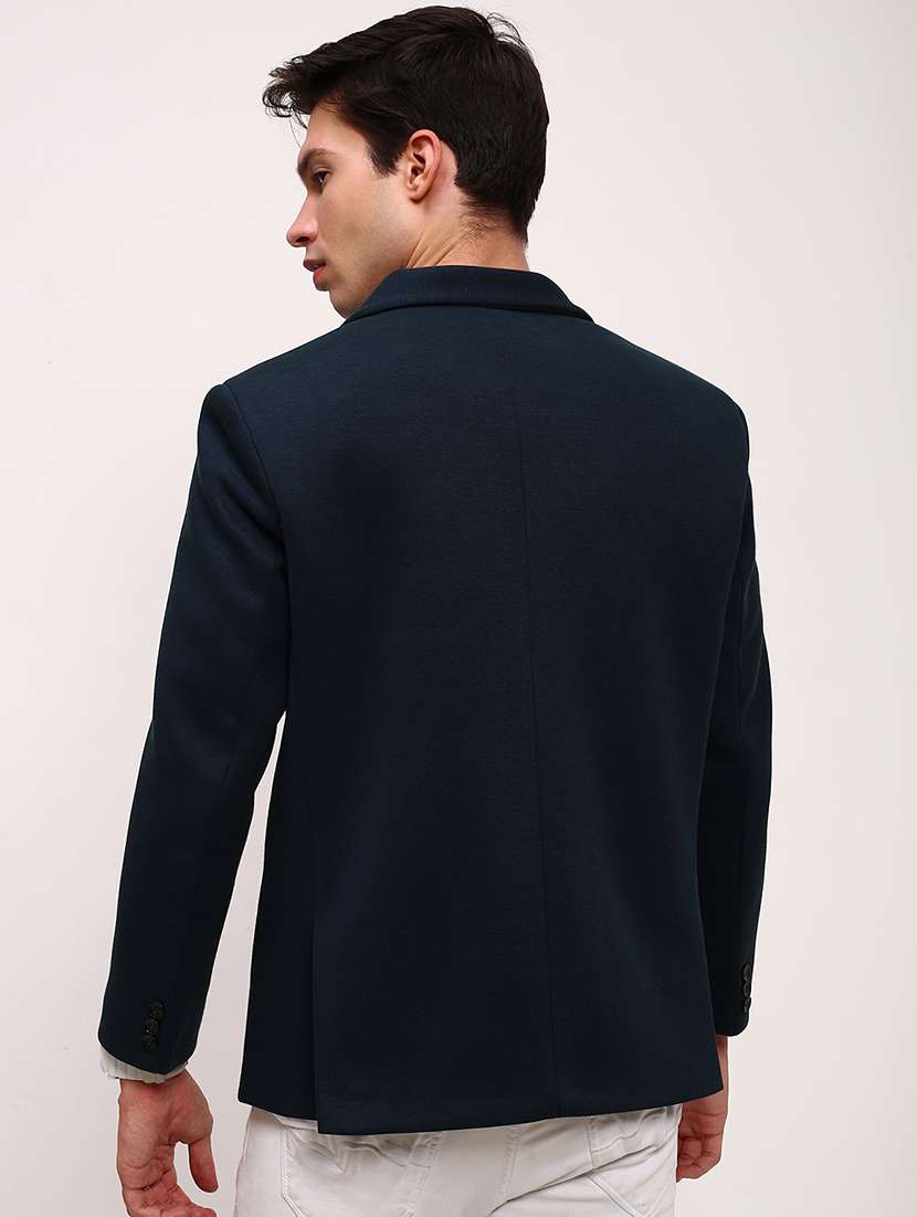 Men Solid Single Breasted Casual Blazer - 21696131 -  Standard Image - 3