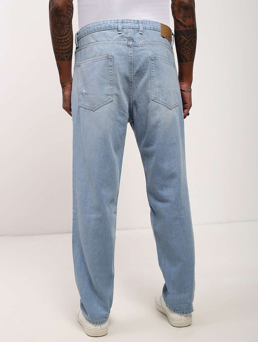 men light blue low rise full length jean - 21696145 -  Standard Image - 3