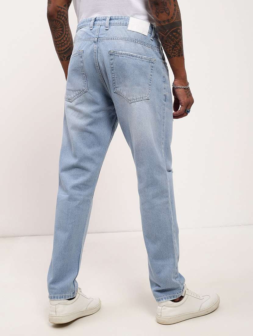 men light blue low rise full length jean - 21696146 -  Standard Image - 3