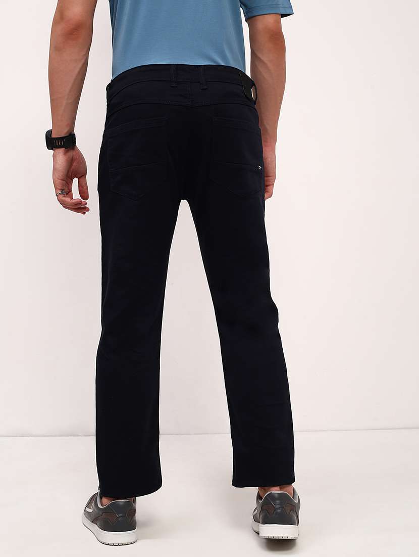 men navy blue low rise full length jean - 21696168 -  Standard Image - 3