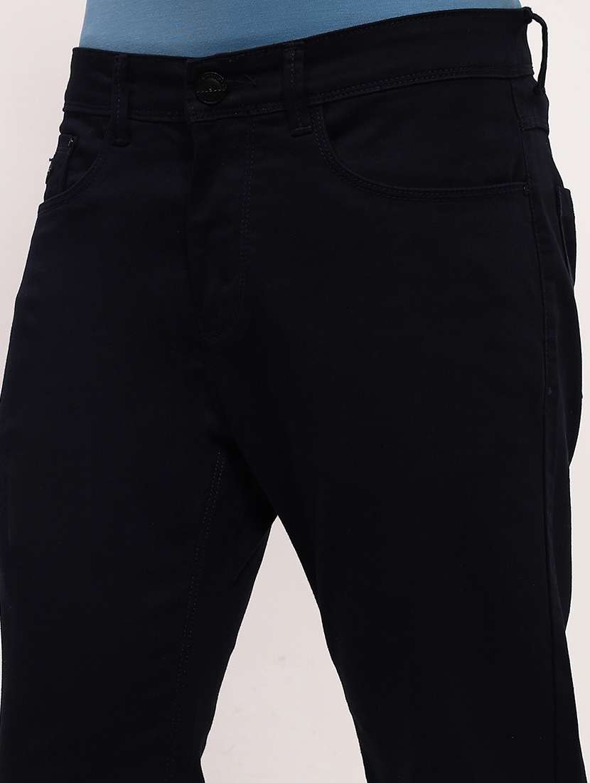 men navy blue low rise full length jean - 21696168 -  Standard Image - 5