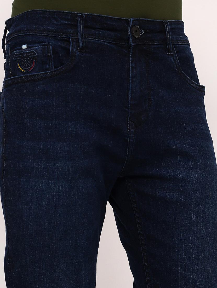 men navy blue low rise full length jean - 21696171 - Standard Image - 5