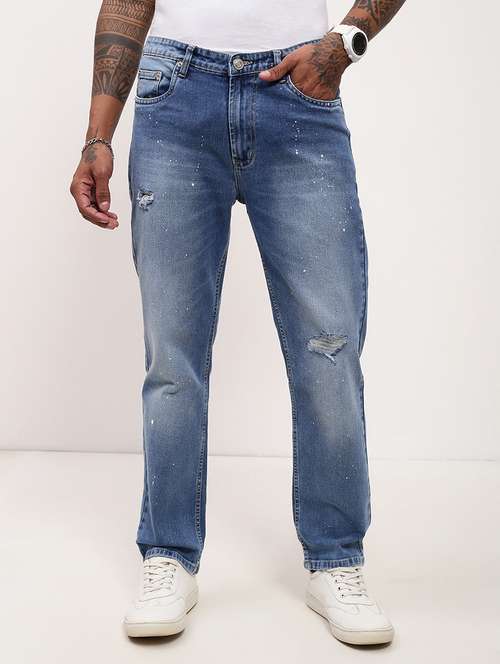 men blue low rise full length jean - 21696173 -  Standard Image - 0