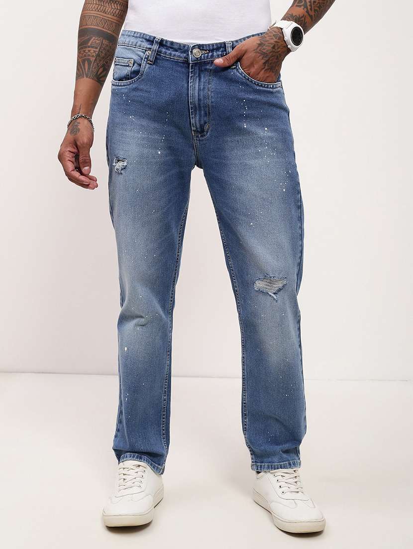 men blue low rise full length jean - 21696173 -  Zoom Image - 0