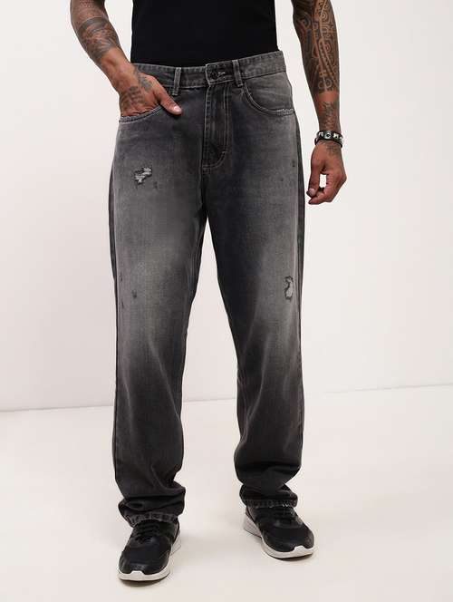 men grey low rise full length jean - 21696180 - Standard Image - 0