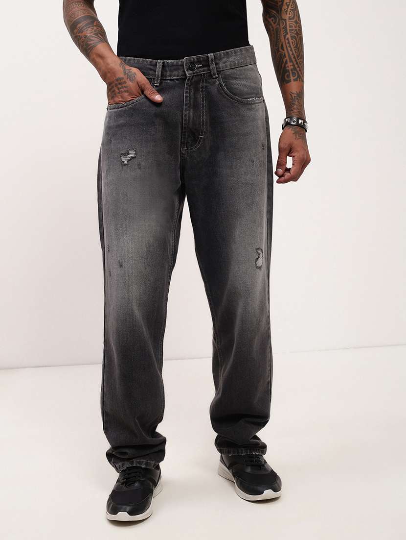 men grey low rise full length jean - 21696180 - Zoom Image - 0