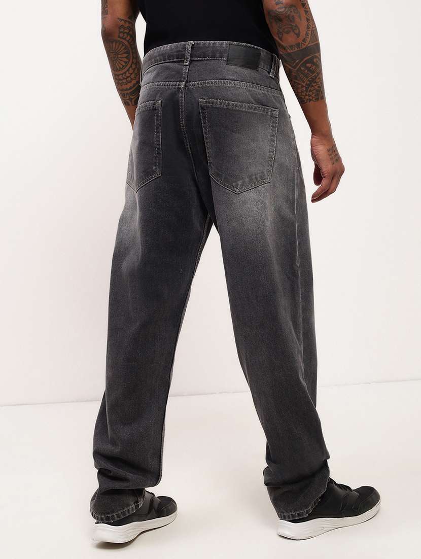men grey low rise full length jean - 21696180 - Standard Image - 3
