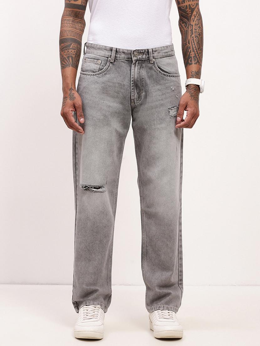 men grey low rise full length jean - 21696183 -  Zoom Image - 0