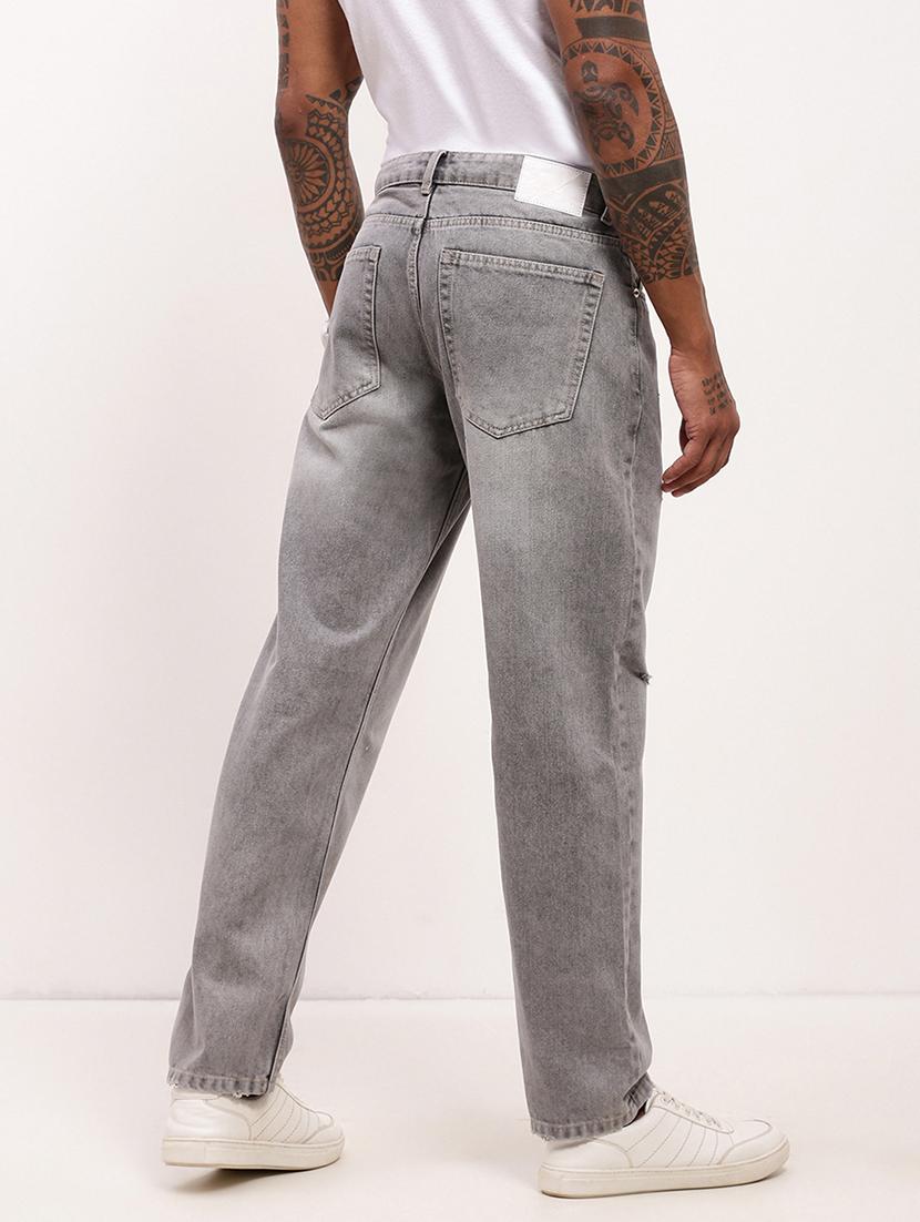 men grey low rise full length jean - 21696183 - Standard Image - 3