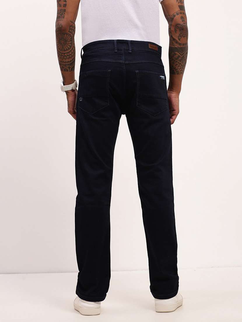 men navy blue low rise full length jean - 21696185 -  Standard Image - 3