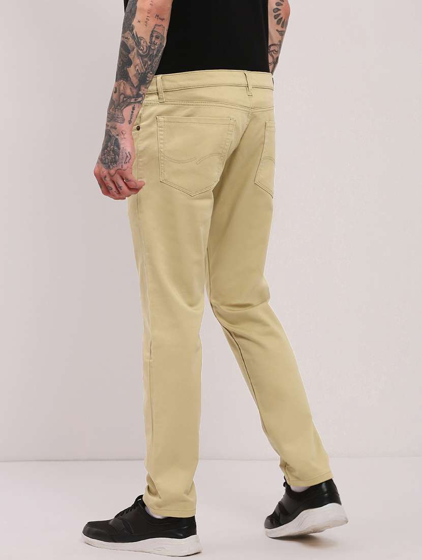 men khaki low rise full length jean - 21696203 - Standard Image - 3