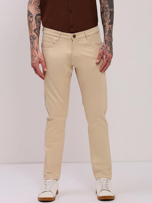 men beige low rise full length jean - 21696206 - Standard Image - 0