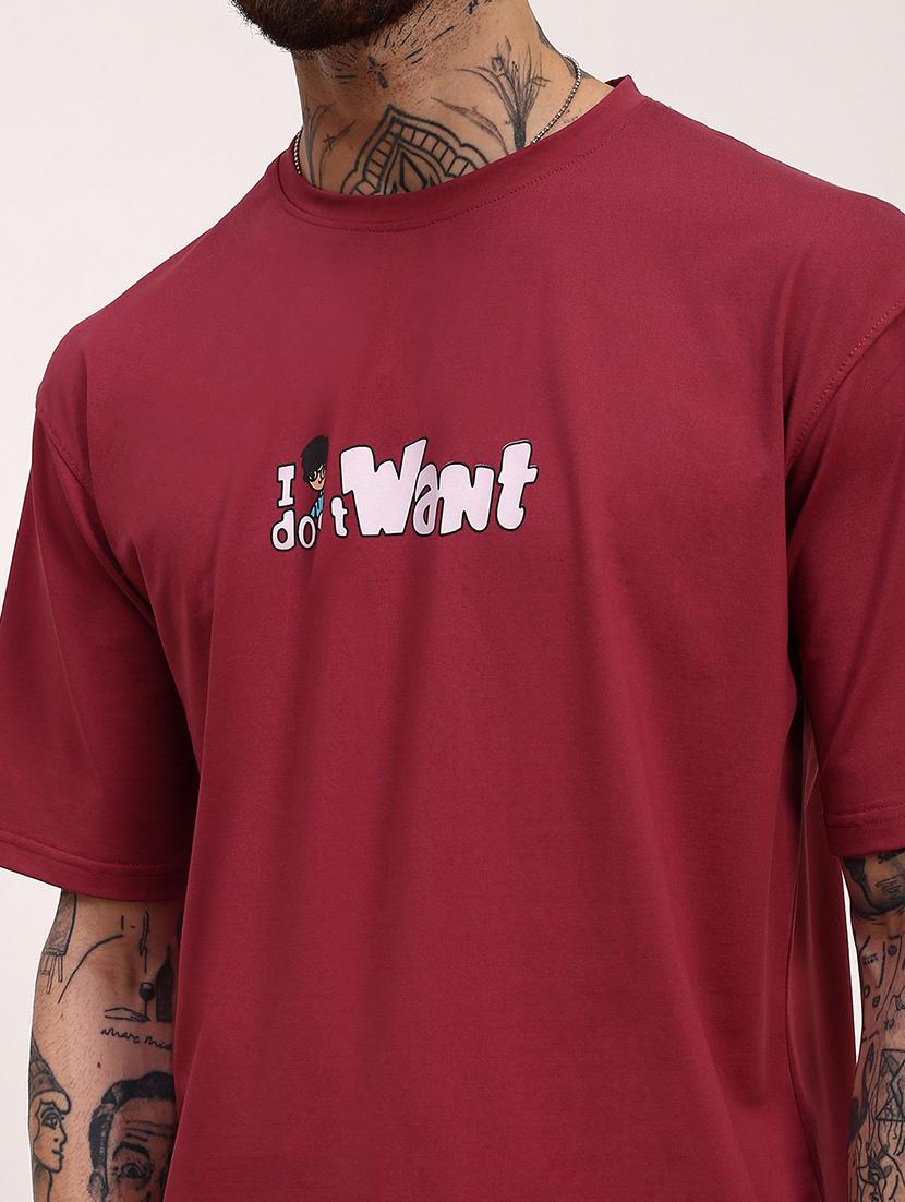 men front & back print round neck oversized t-shirt - 21696217 - Standard Image - 5