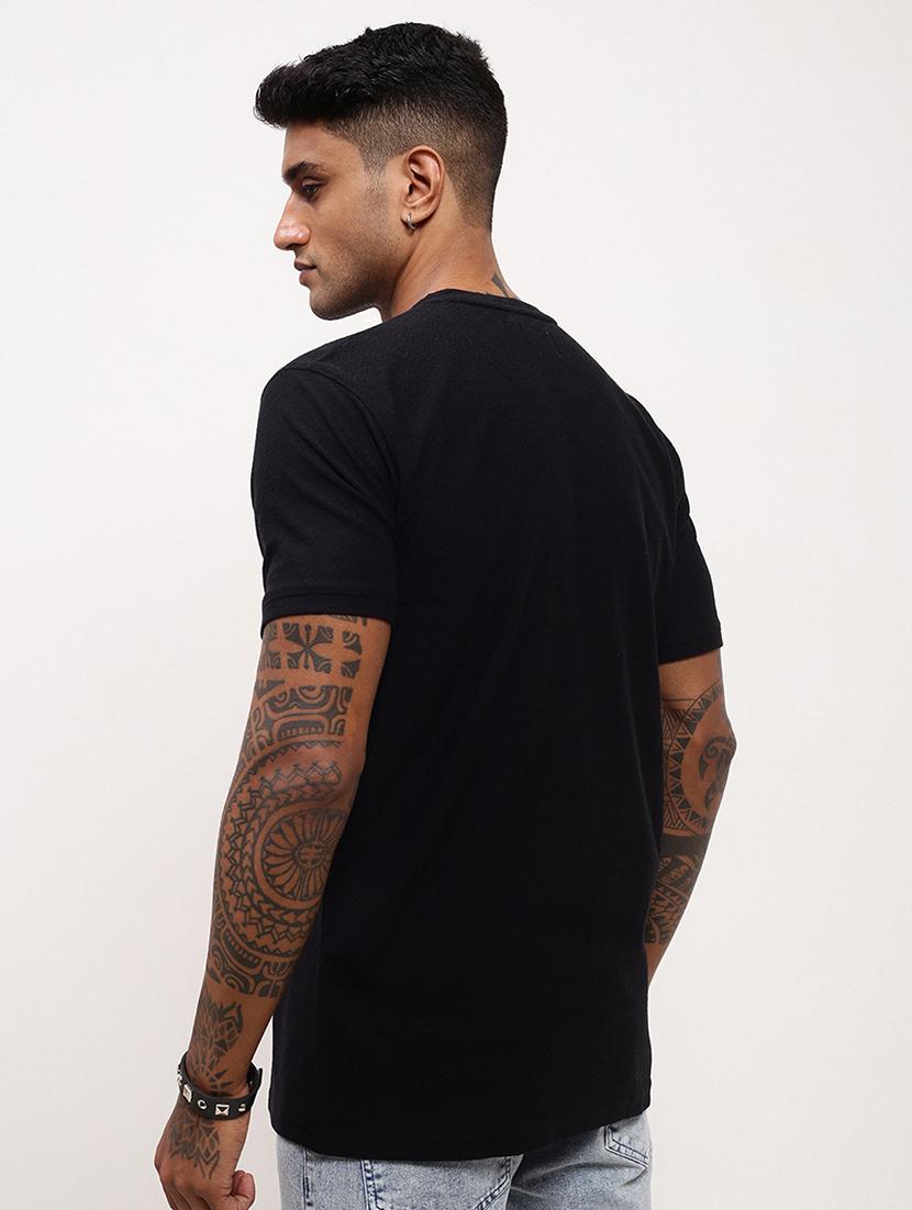 men solid short sleeve slim fit t-shirt - 21696218 - Standard Image - 3