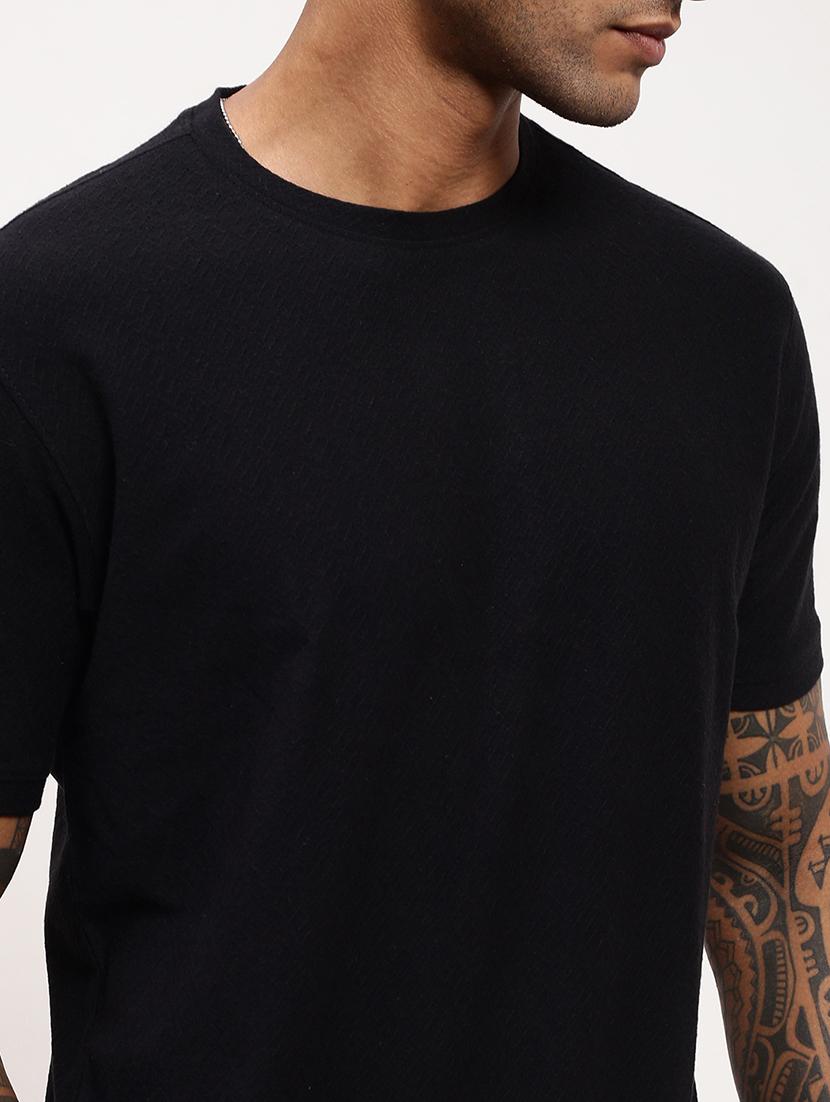 men solid short sleeve slim fit t-shirt - 21696218 - Standard Image - 5