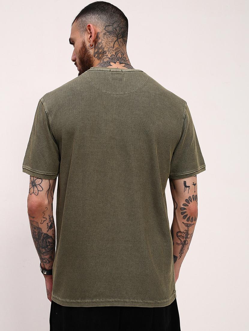 men solid short sleeve regular fit t-shirt - 21696220 - Standard Image - 3