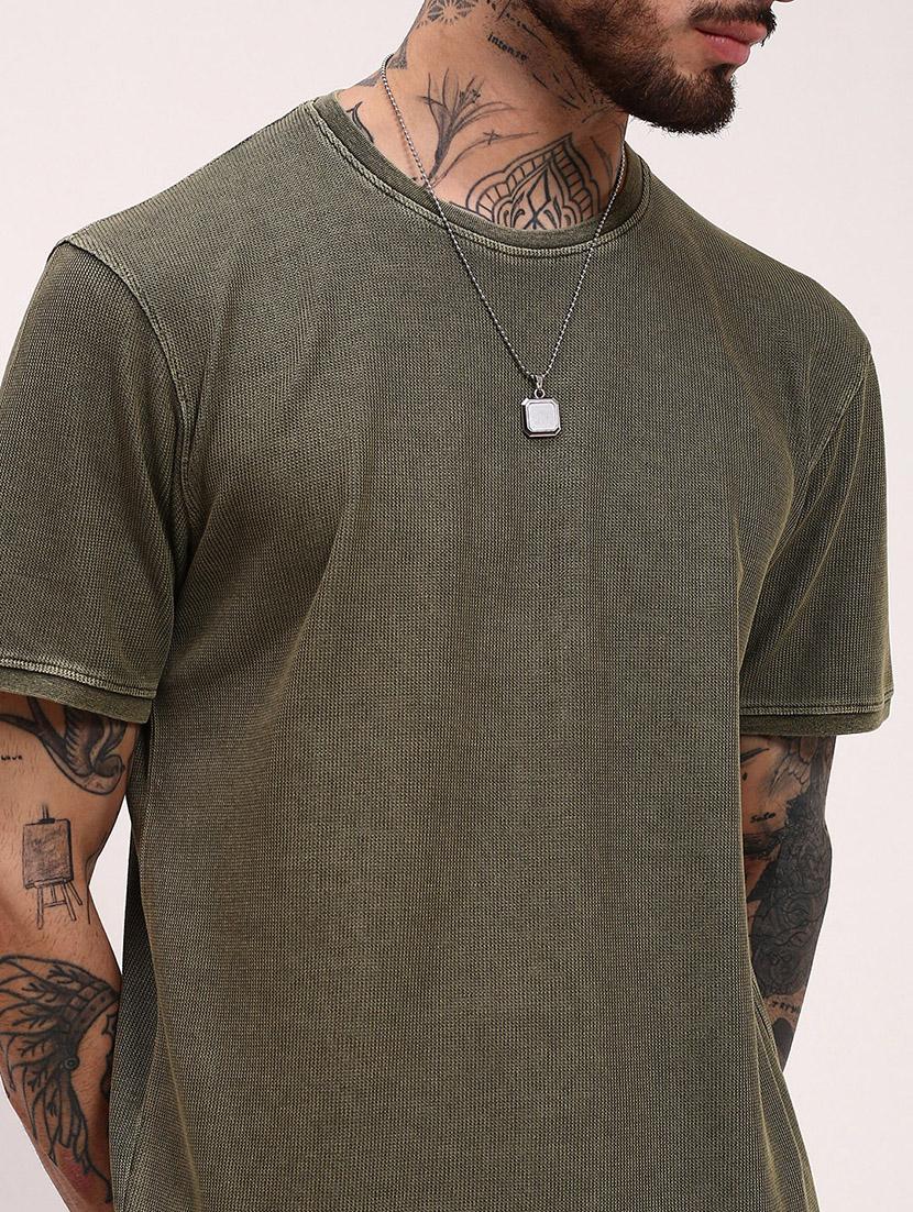 men solid short sleeve regular fit t-shirt - 21696220 - Standard Image - 5