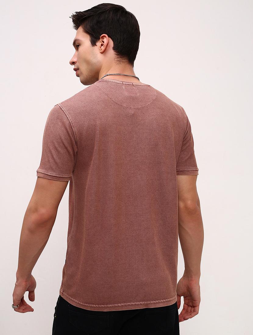 men solid short sleeve slim fit t-shirt - 21696223 - Standard Image - 3