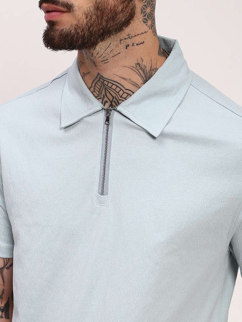 men solid short sleeve polo t-shirt - 21696226 -  Standard Image - 5