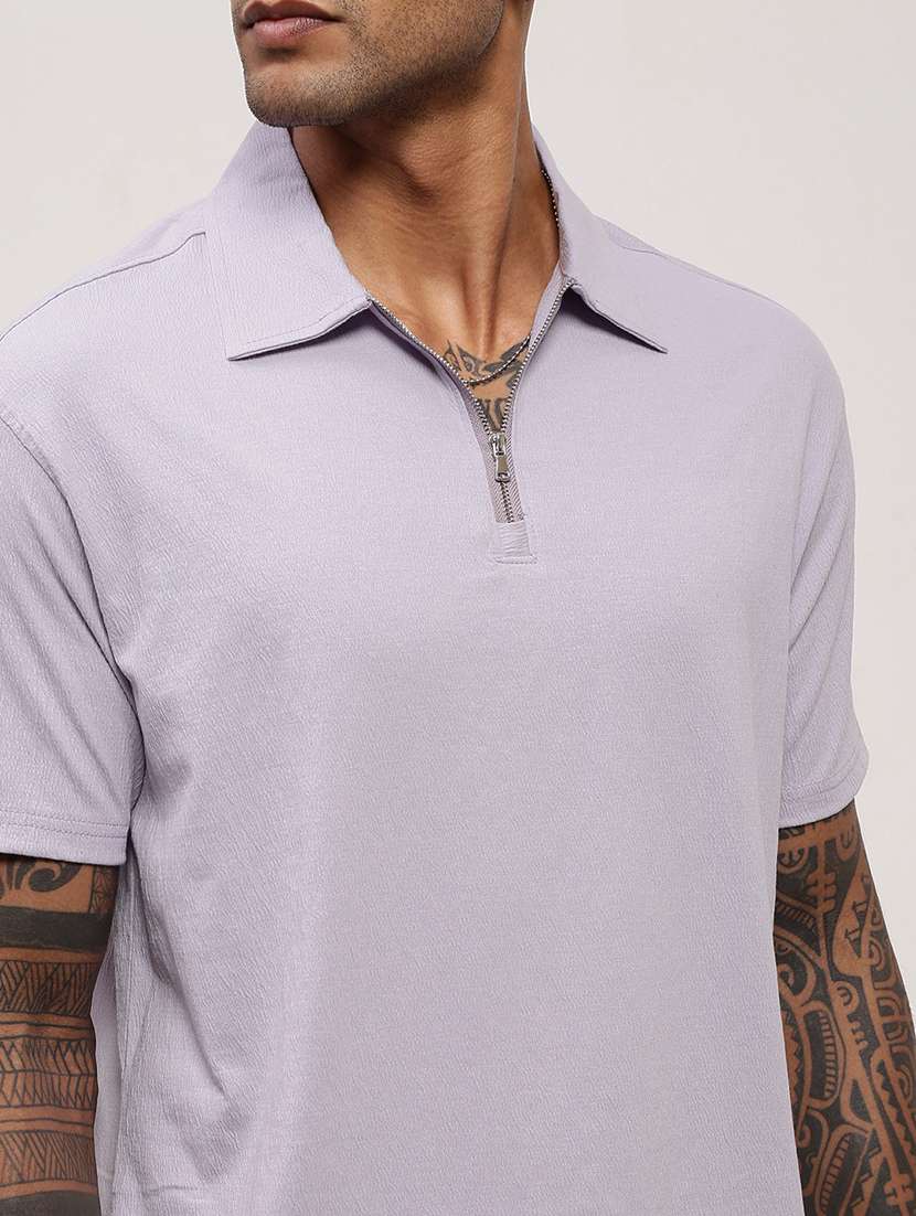 men solid short sleeve polo t-shirt - 21696227 -  Standard Image - 5