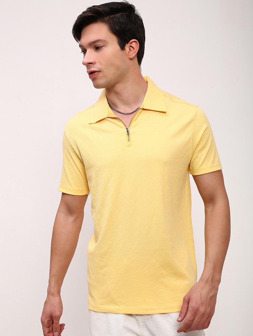 men solid short sleeve polo t-shirt - 21696228 - Zoom Image - 0